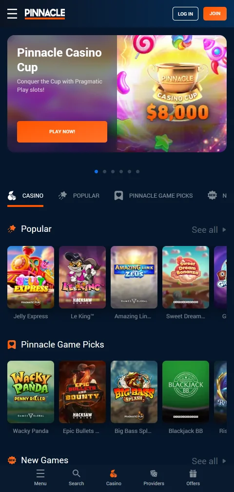 Pinnacle Casino España en dispositivos móviles - experiencia de juego y funcionalidad completa