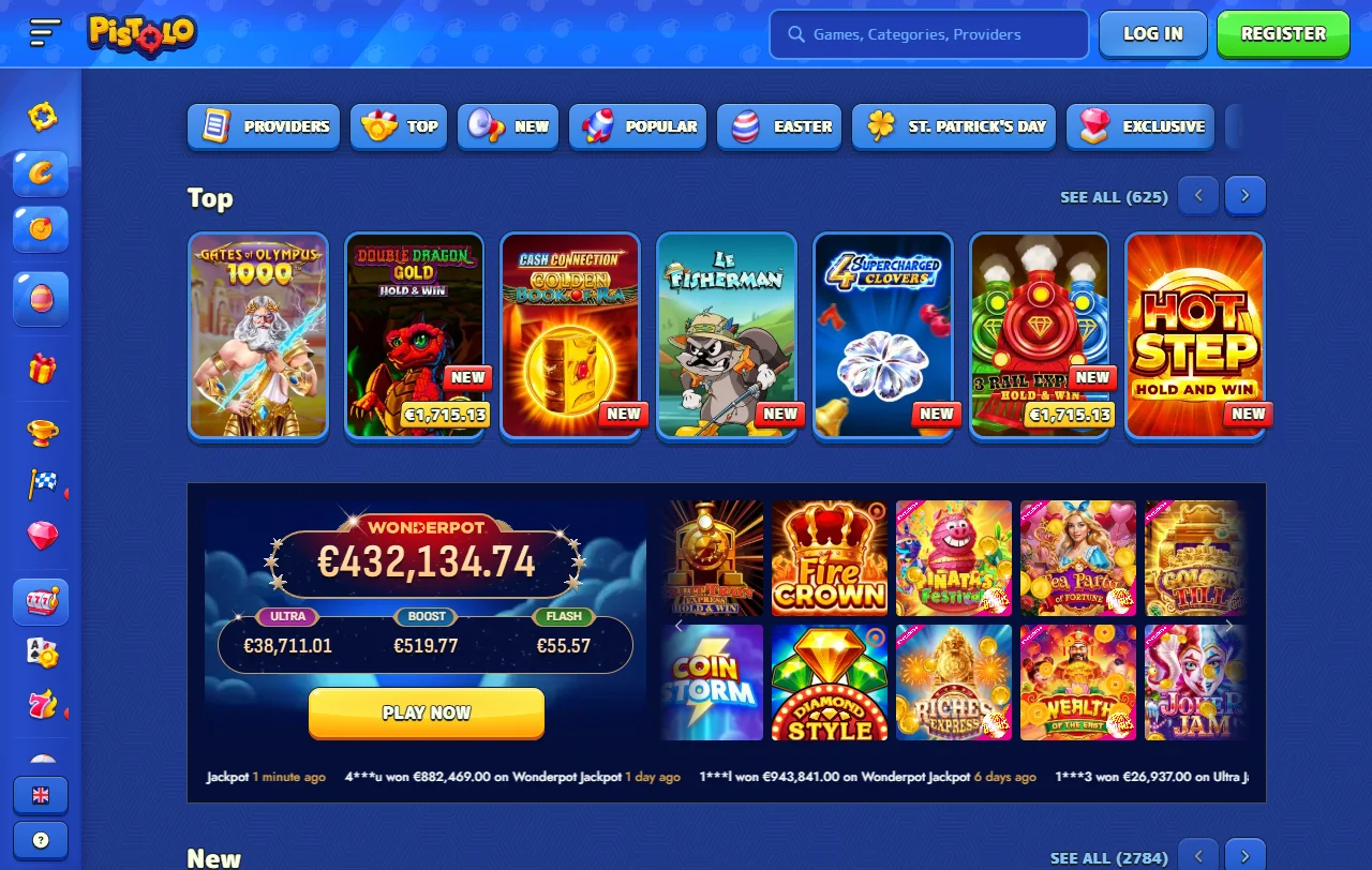 Pistolo Casino bonos y promociones disponibles