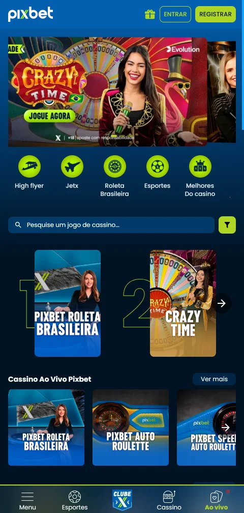 Depósitos retiros pagos PixBet Casino España móvil
