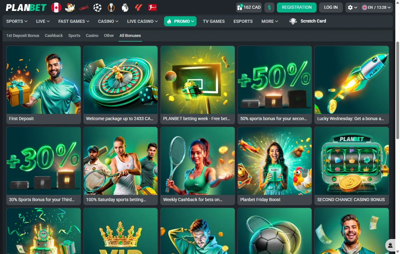 Promociones bonos bienvenida PlanBet Casino España detallados