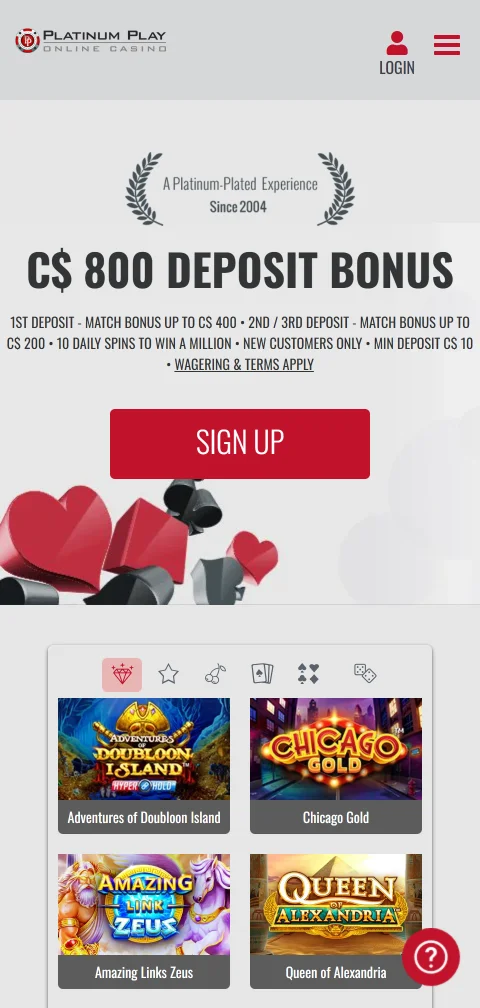 Platinum Play Casino experiencia móvil optimizada para navegación en España