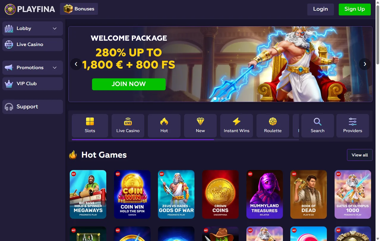 Análisis completo Playfina Casino España para jugadores españoles
