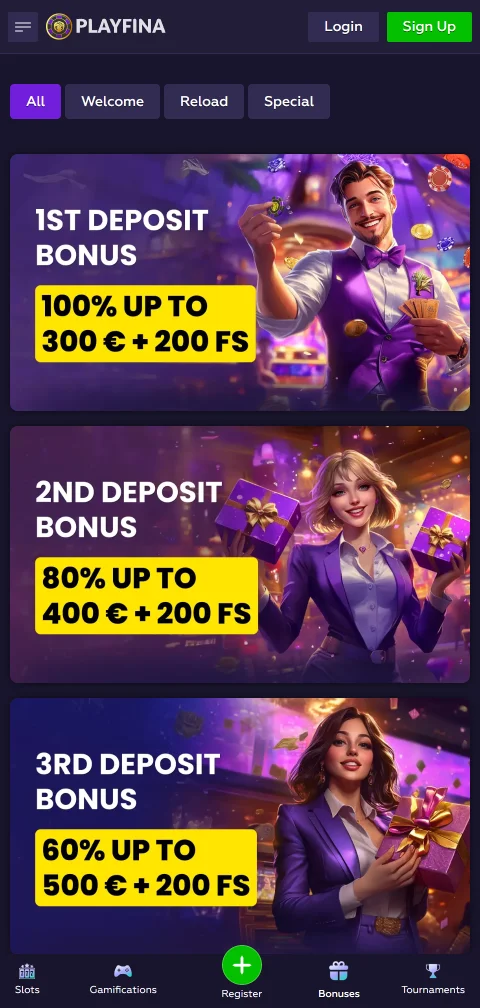 Métodos pagos depósitos retiros Playfina Casino España