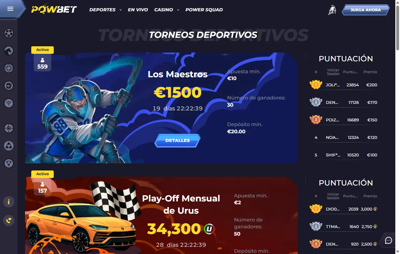 Powbet Casino bonos, promociones y condiciones de bienvenida