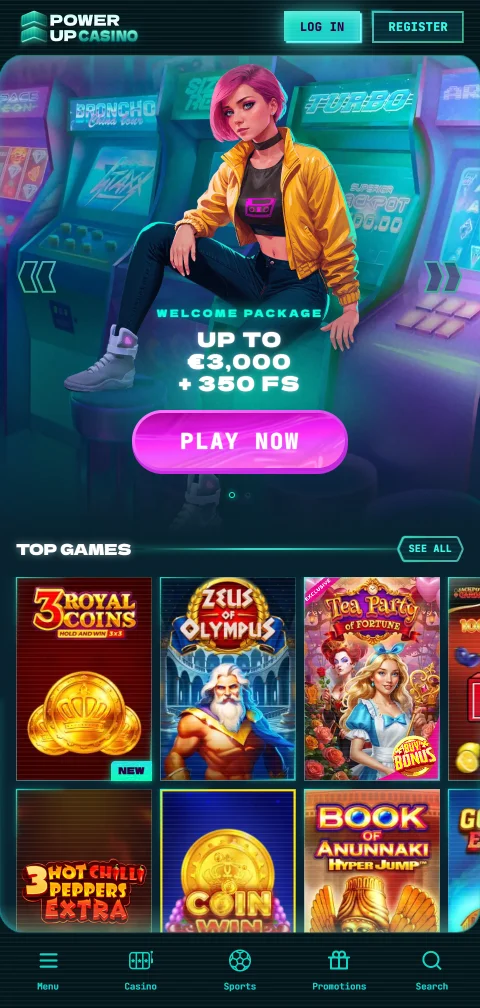 Juego móvil accesible en Powerup Casino España
