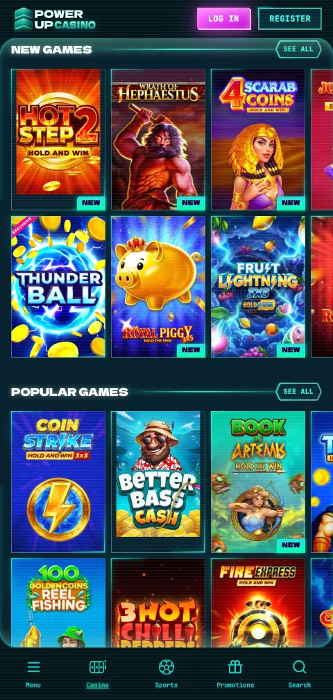 Métodos pagos y retiros en Powerup Casino España