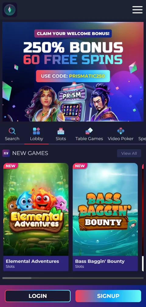 Prism Casino en móvil con acceso cómodo desde España
