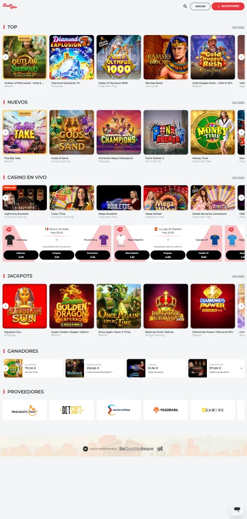 Versión móvil accesible RealSpin Casino España dispositivos