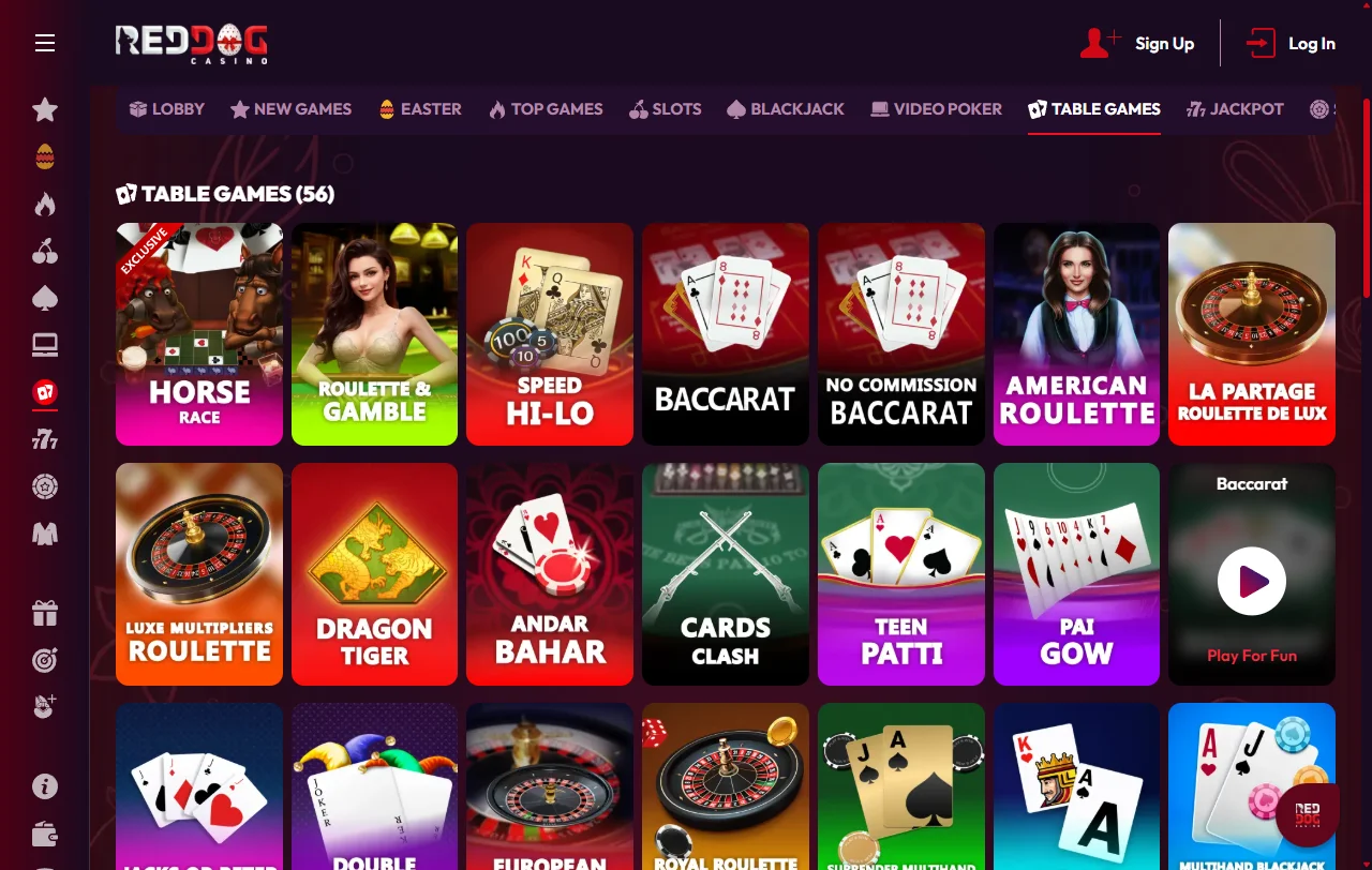 Bonos promociones bienvenida Red Dog Casino España ofertas