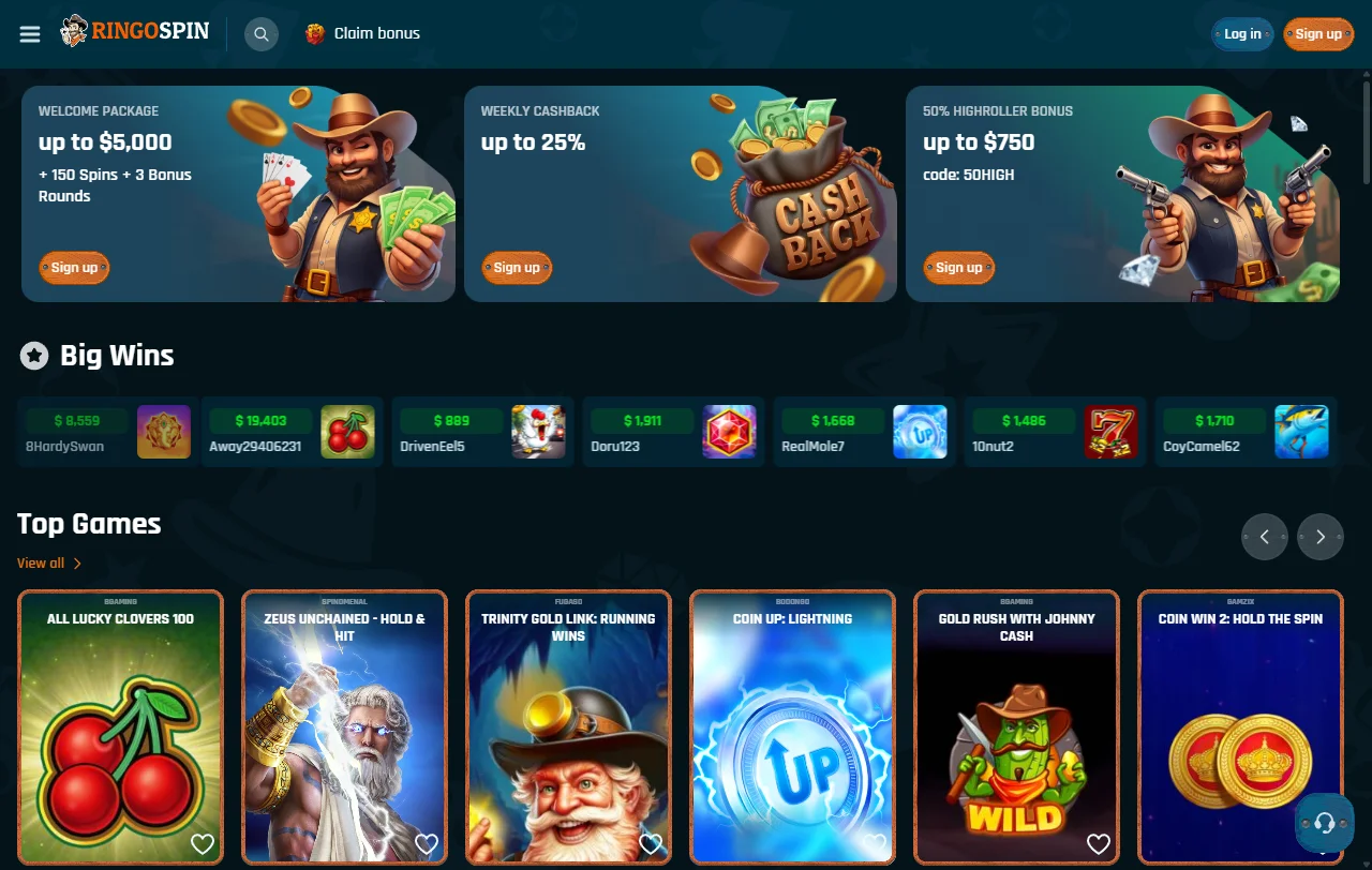 RingoSpin Casino análisis general para jugadores en España