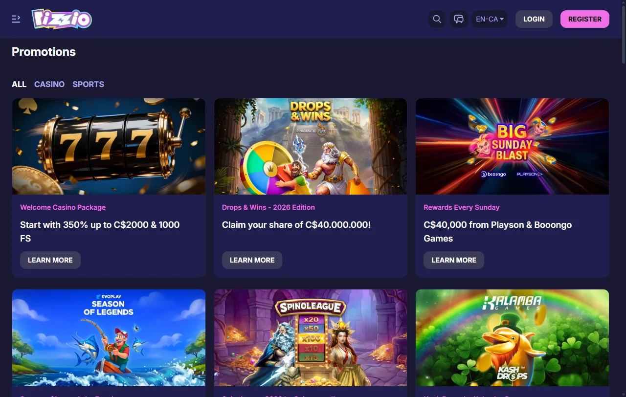 Bonos promociones y ofertas bienvenida Rizzio Casino España