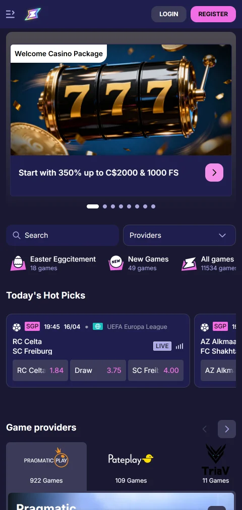 Experiencia gaming móvil Rizzio Casino España optimizada