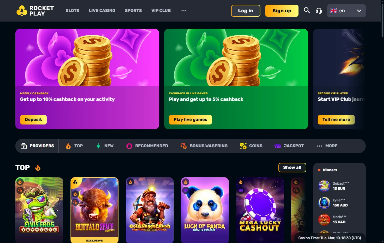 RocketPlay casino España — plataforma completa de juegos en línea para jugadores españoles