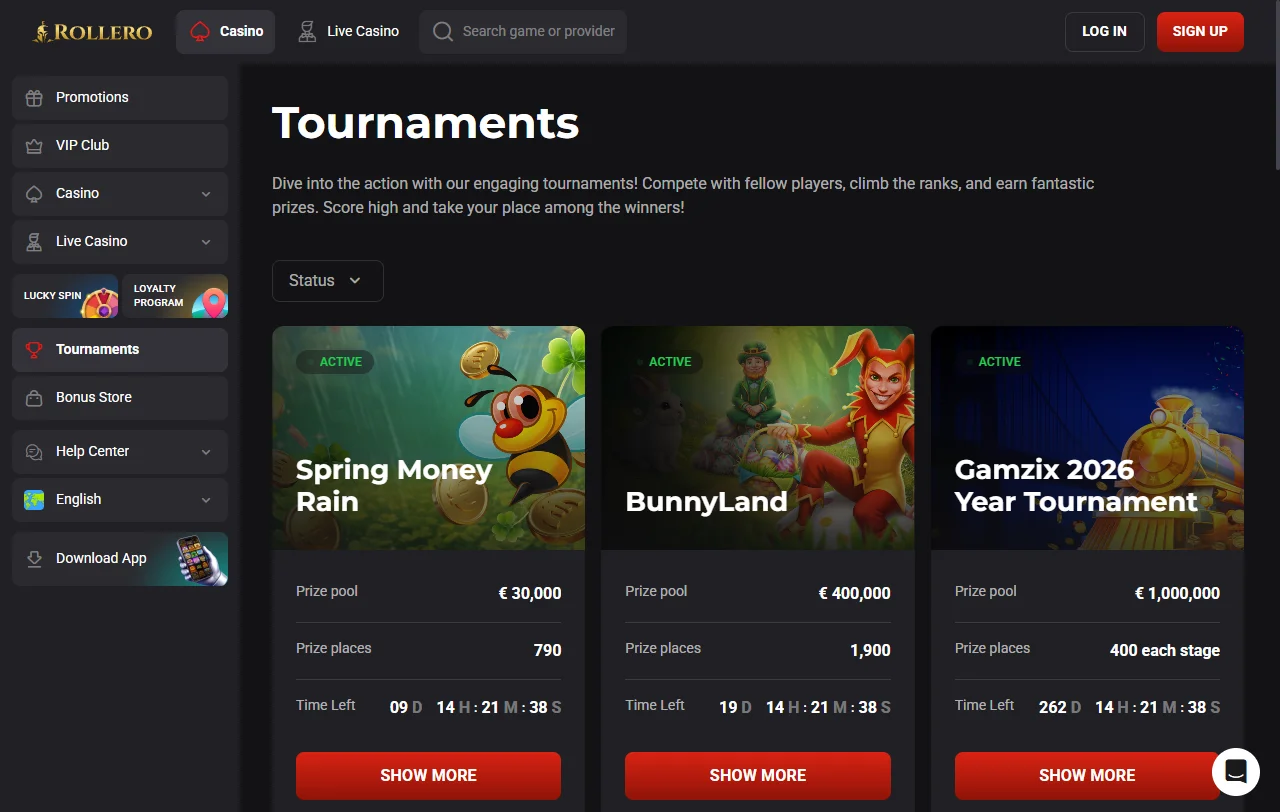 Rollero Casino bonos, promociones y condiciones de bienvenida
