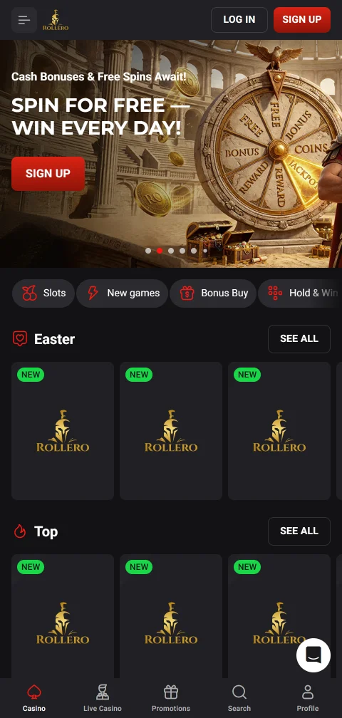 Rollero Casino experiencia móvil para jugar desde el teléfono