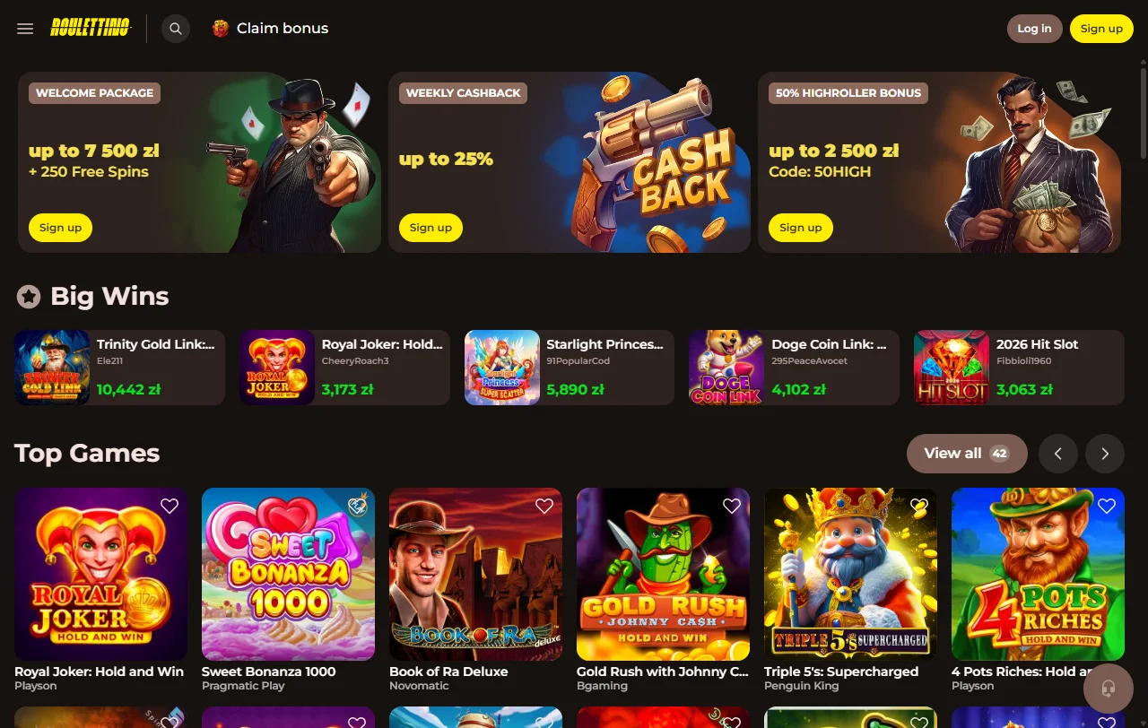 Roulettino Casino análisis completo para jugadores de España