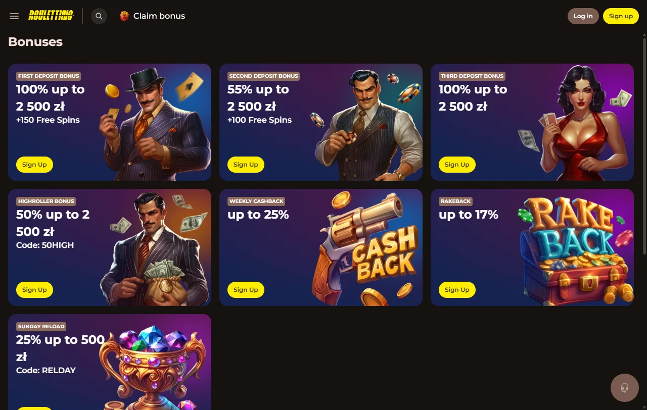 Roulettino Casino juegos, slots y mesa en una sola plataforma