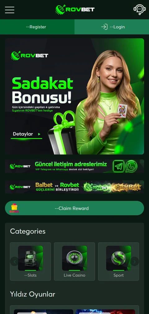 Rovbet Casino adaptación móvil para jugar desde smartphone