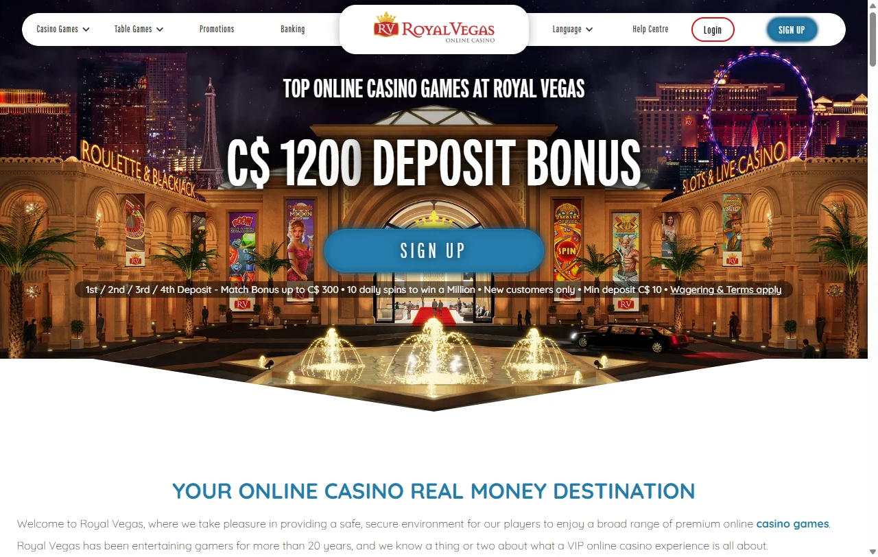 Royal Vegas Casino análisis completo para jugadores de España