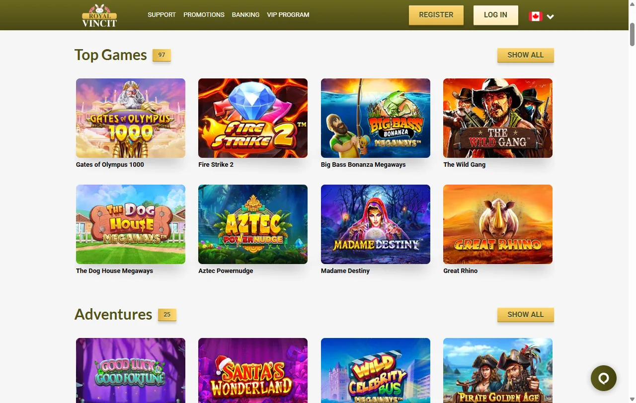 Royal Vincit Casino bonos, promociones y condiciones de bienvenida