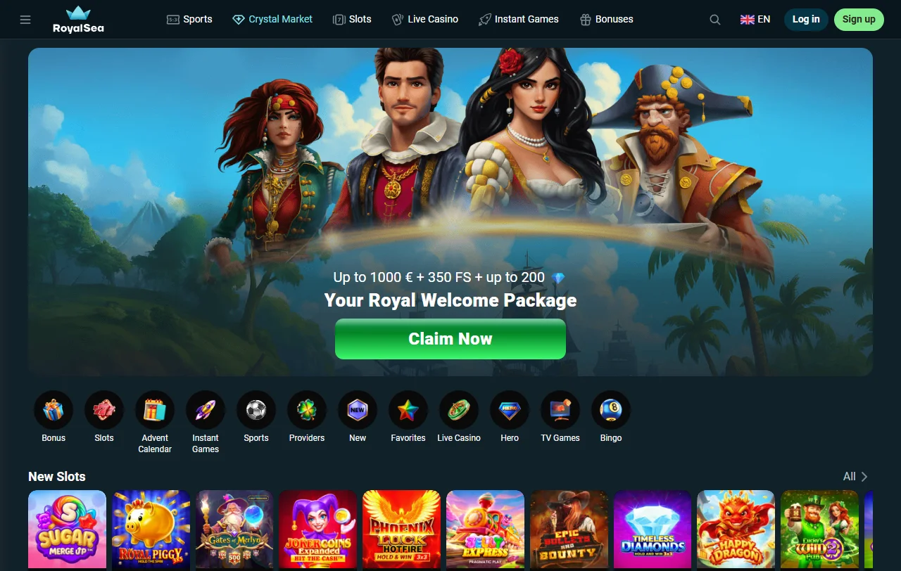 RoyalSea Casino análisis general para jugadores en España