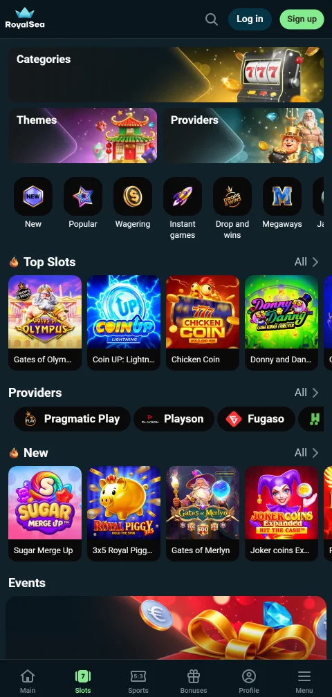 RoyalSea Casino métodos de pago y retiros