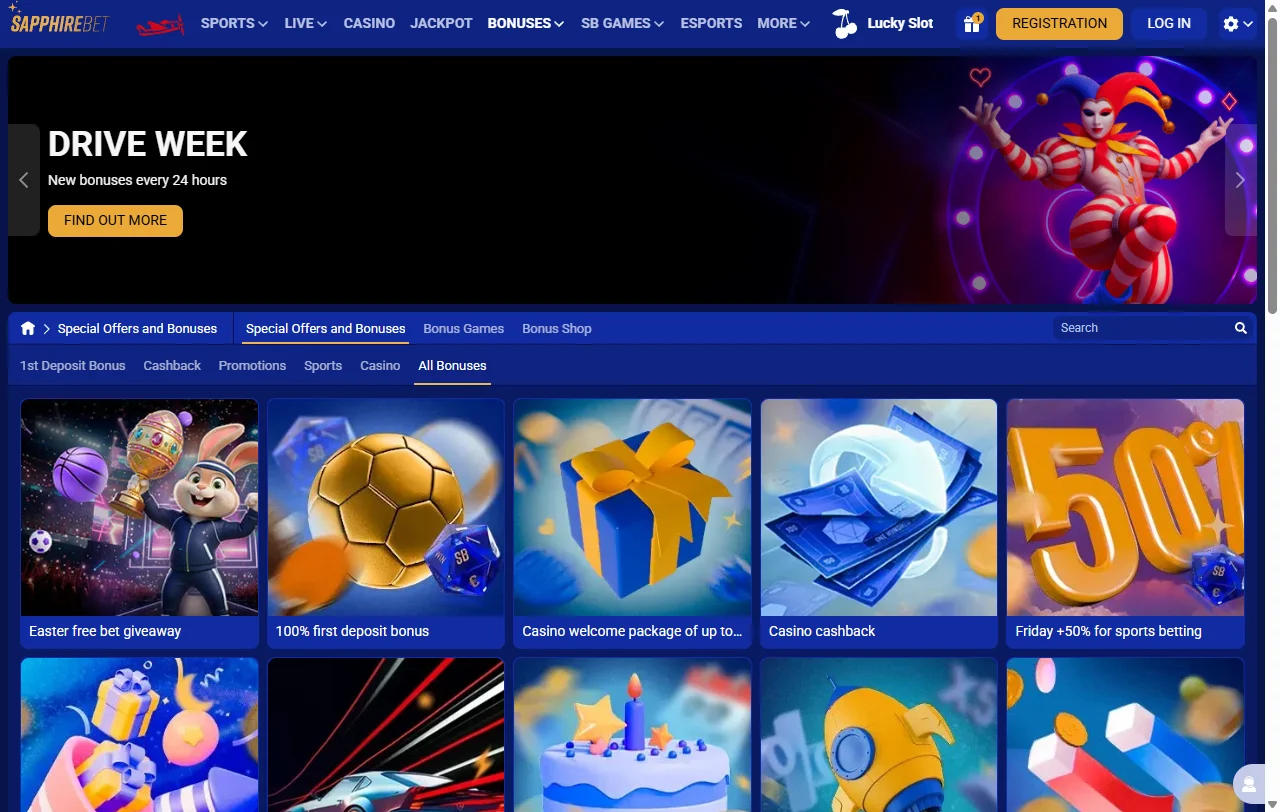 SapphireBet Casino juegos, slots y oferta de entretenimiento