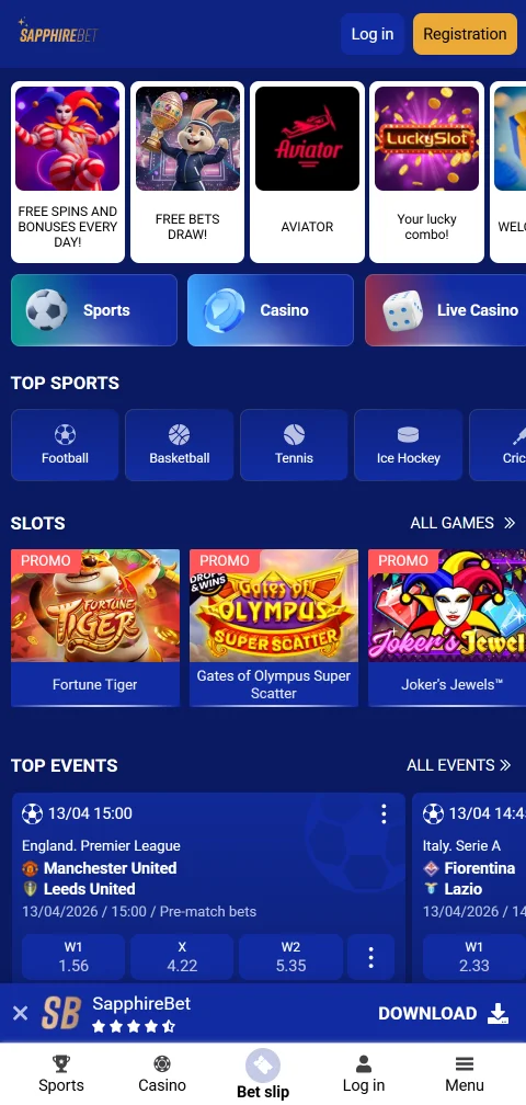 SapphireBet Casino experiencia móvil y acceso desde smartphone