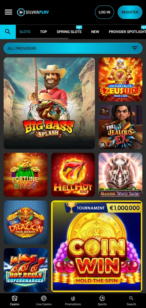 SilverPlay Casino depósitos, retiros y métodos de pago