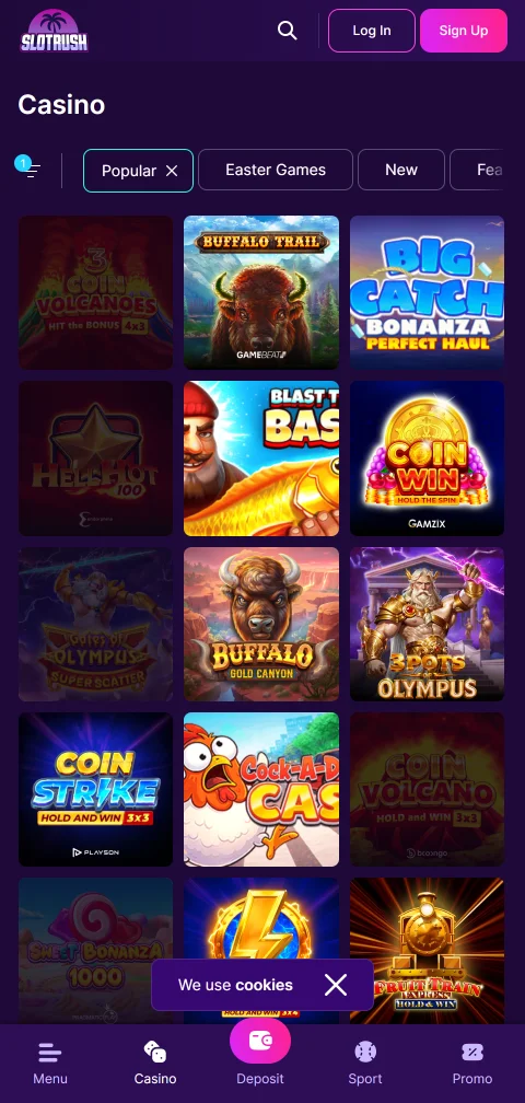 Pagos depósitos retiros SlotRush Casino España métodos