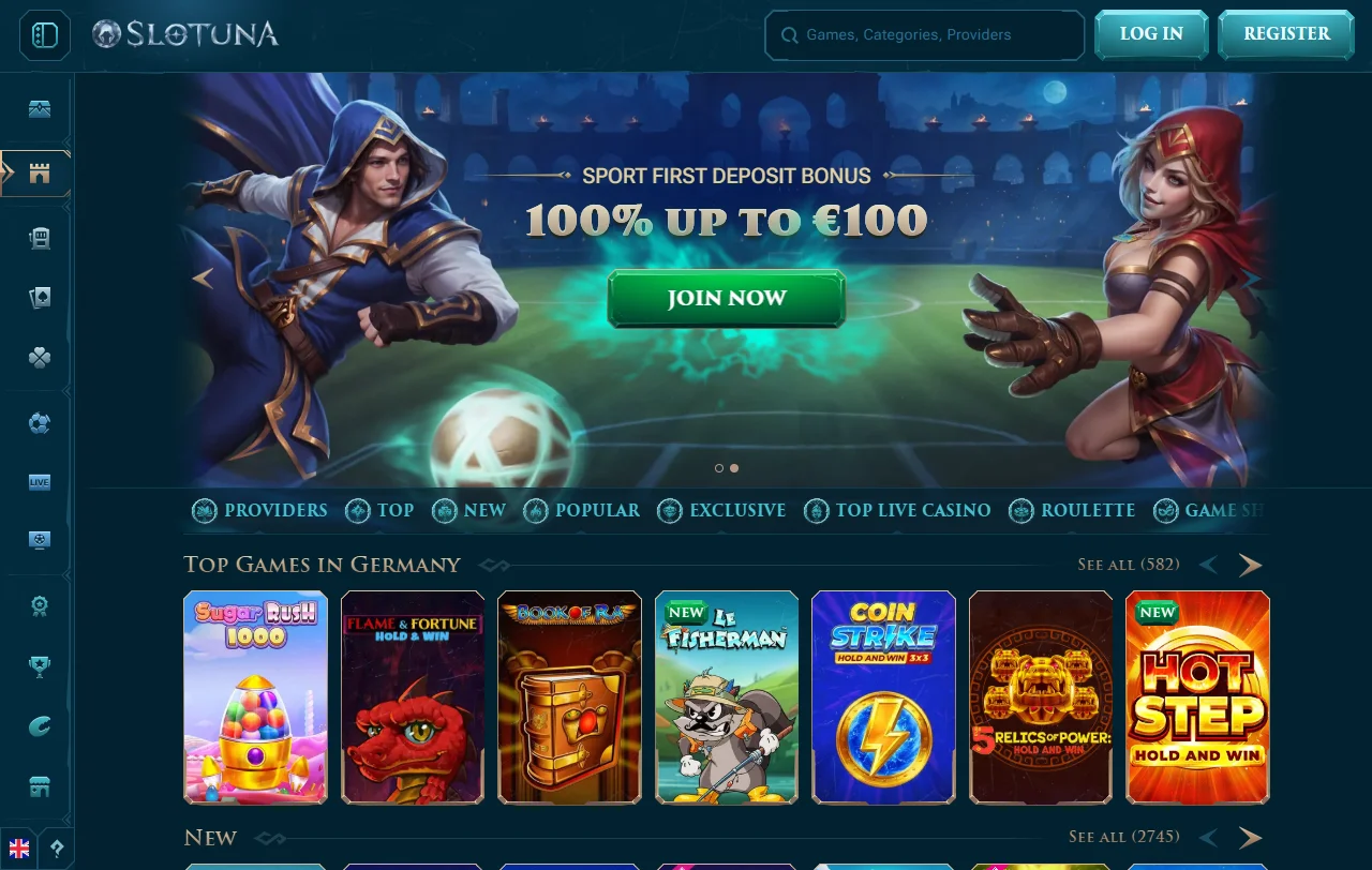 Slotuna Casino análisis general para jugadores de España
