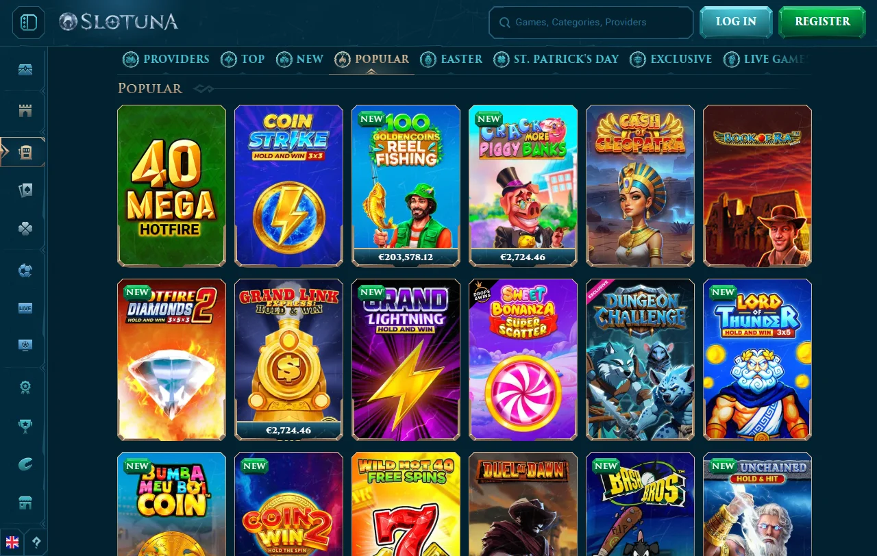 Slotuna Casino bonos, promociones y condiciones de bienvenida