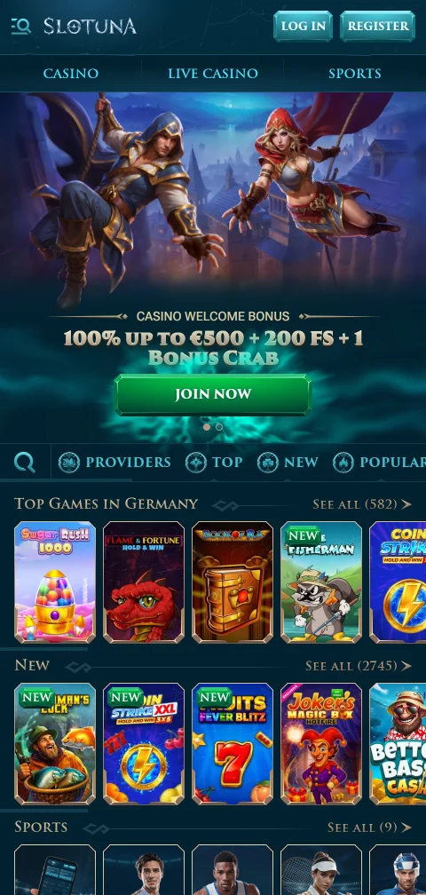 Slotuna Casino experiencia móvil y acceso desde smartphone