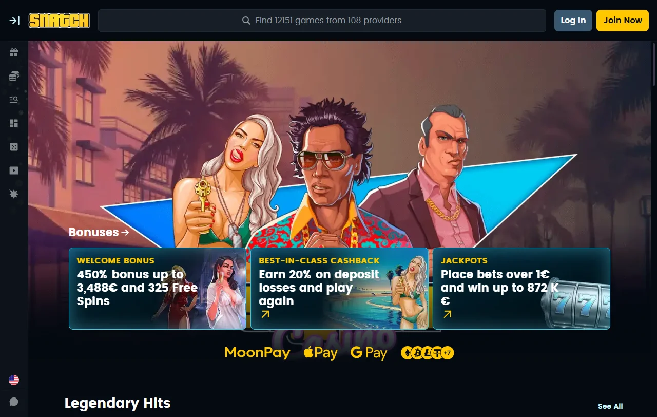 Análisis completo Snatch casino España catálogo y funciones España