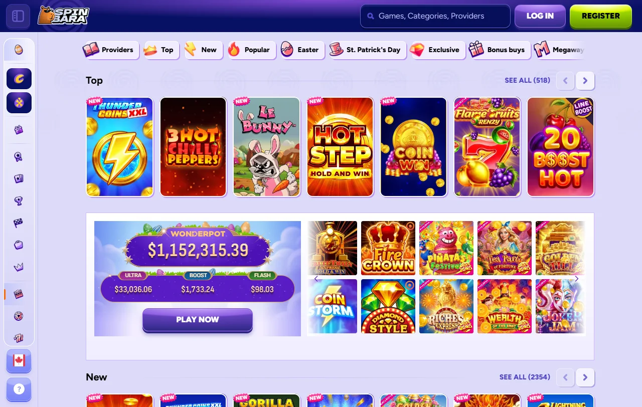 Bonos promociones bienvenida SpinBara casino España detallados