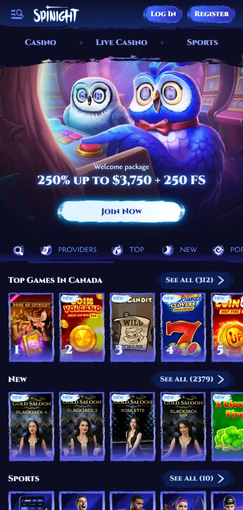 Acceso móvil juegos Spinight Casino España España
