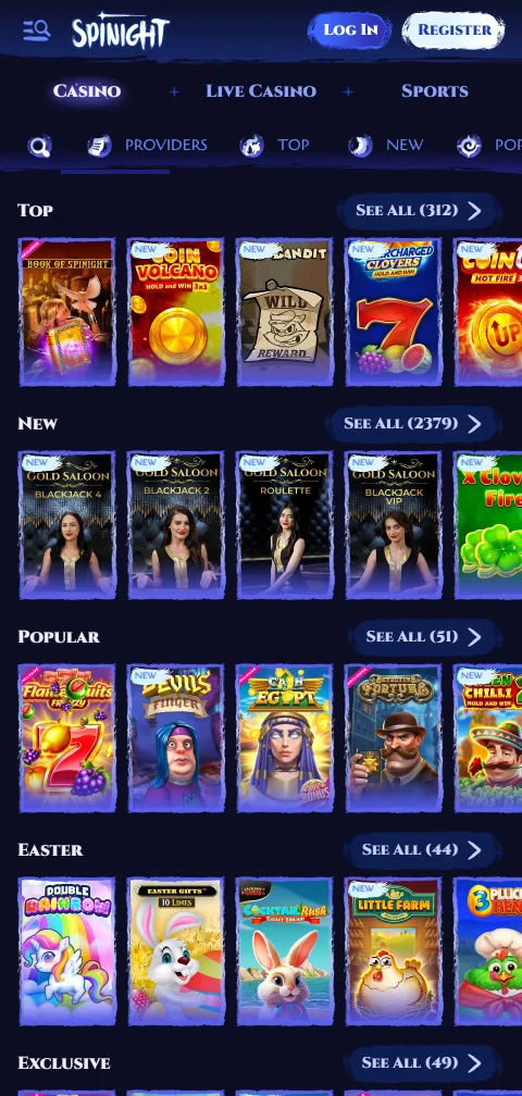 Pagos depósitos retiros Spinight Casino España