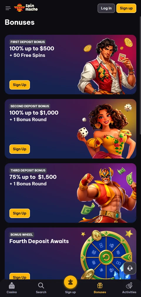 Métodos de pago, depósitos y retiradas en Spinmacho Casino