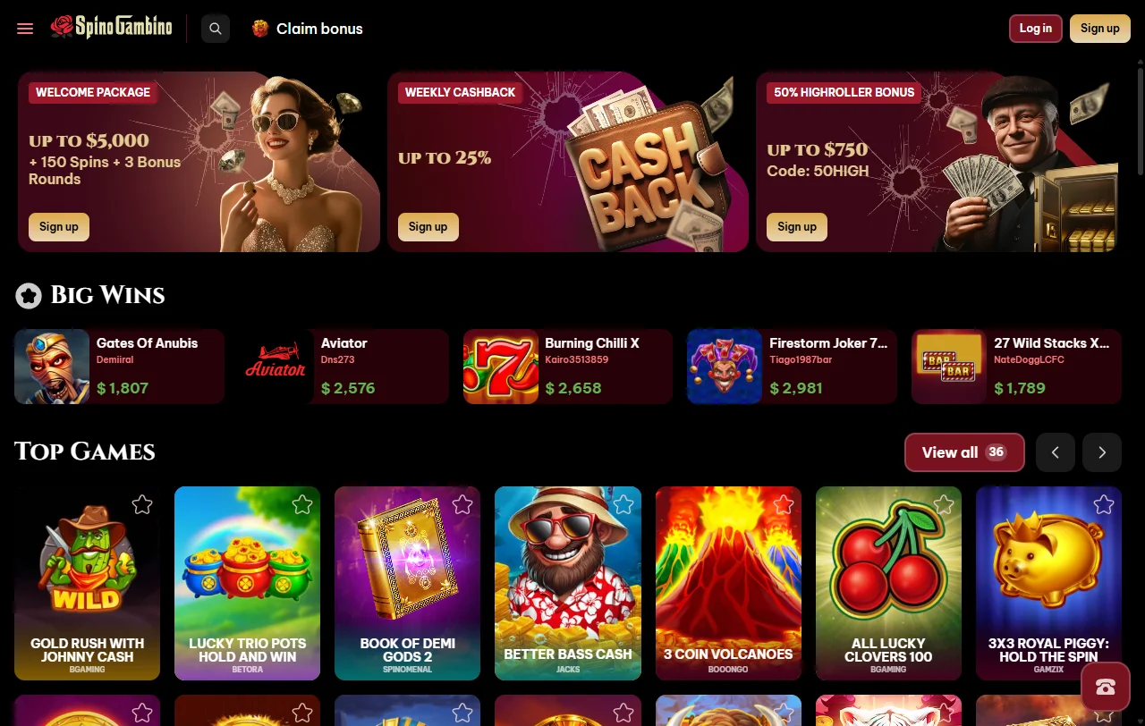 Spinogambino Casino análisis completo para jugadores de España