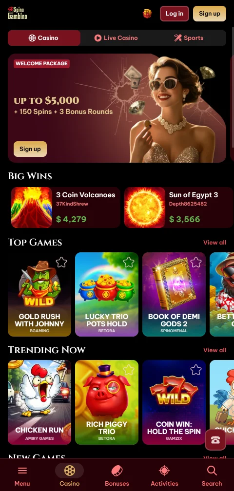 Spinogambino Casino experiencia móvil y acceso desde smartphone