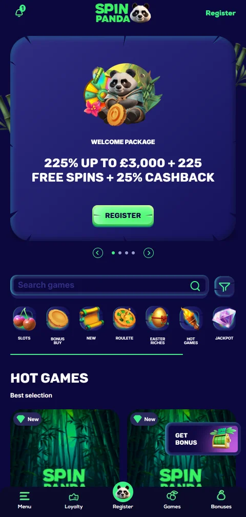 Acceso móvil y experiencia responsive de SpinPanda Casino
