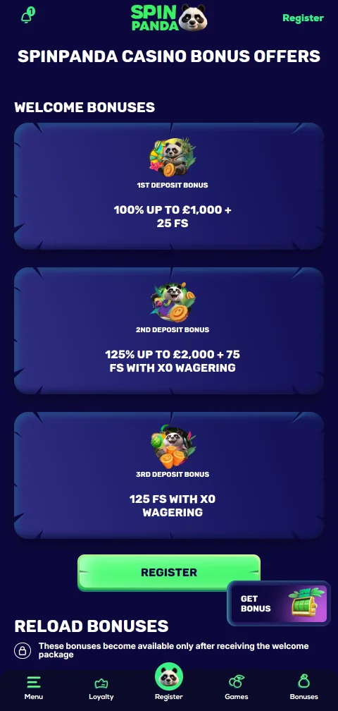 Depósitos, retiradas y métodos de pago en SpinPanda Casino