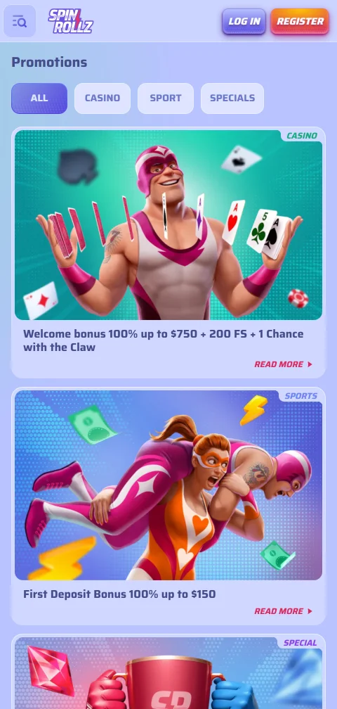 Depósitos, retiradas y métodos de pago en SpinRollz casino