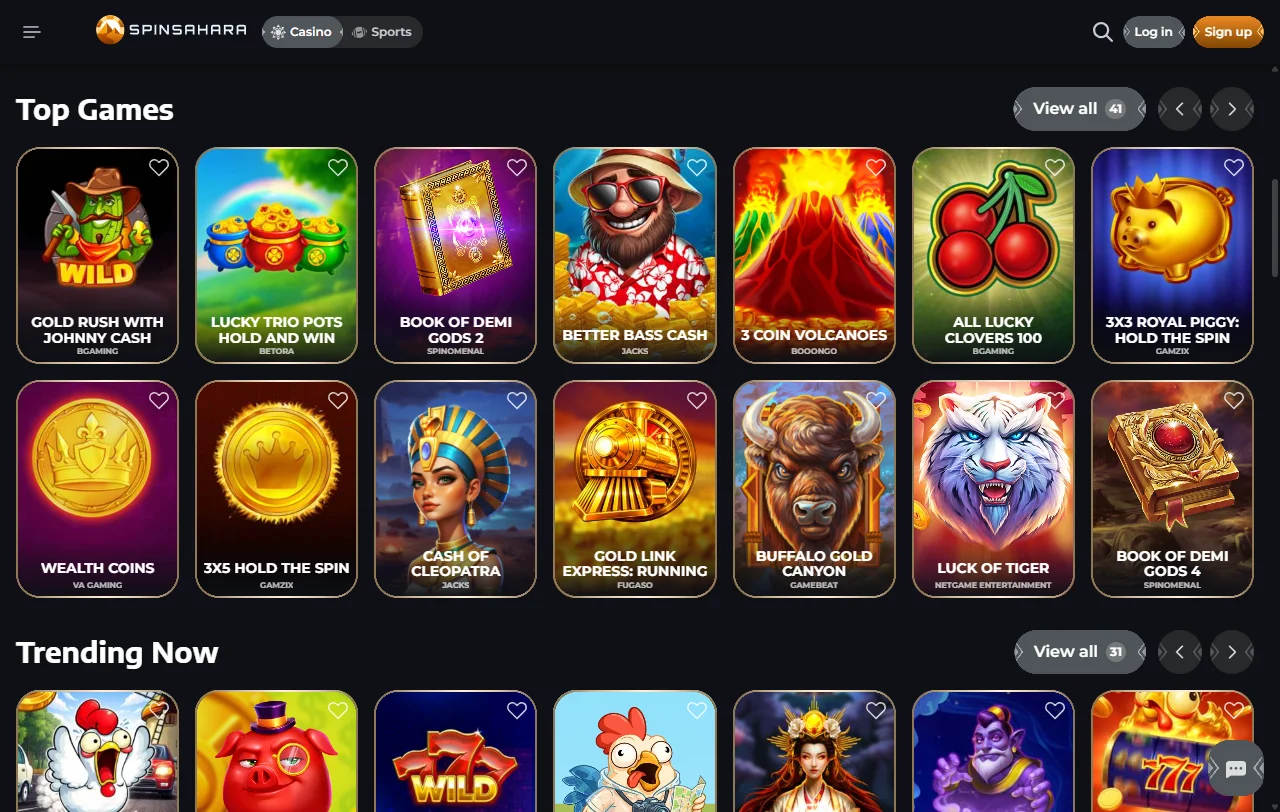 Promociones y bonos bienvenida SpinSahara Casino España