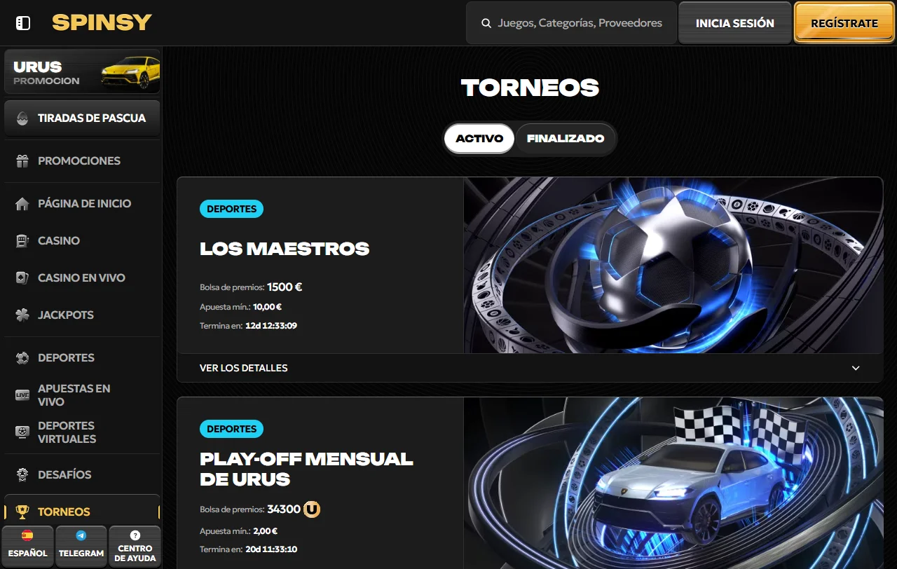 Bonos promociones bienvenida Spinsy casino España