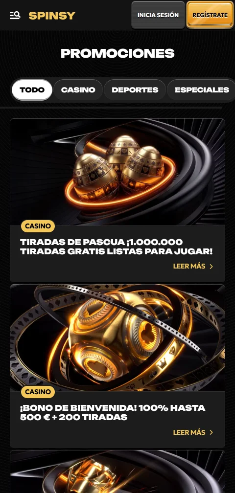 Métodos depósitos retiros Spinsy casino España móvil