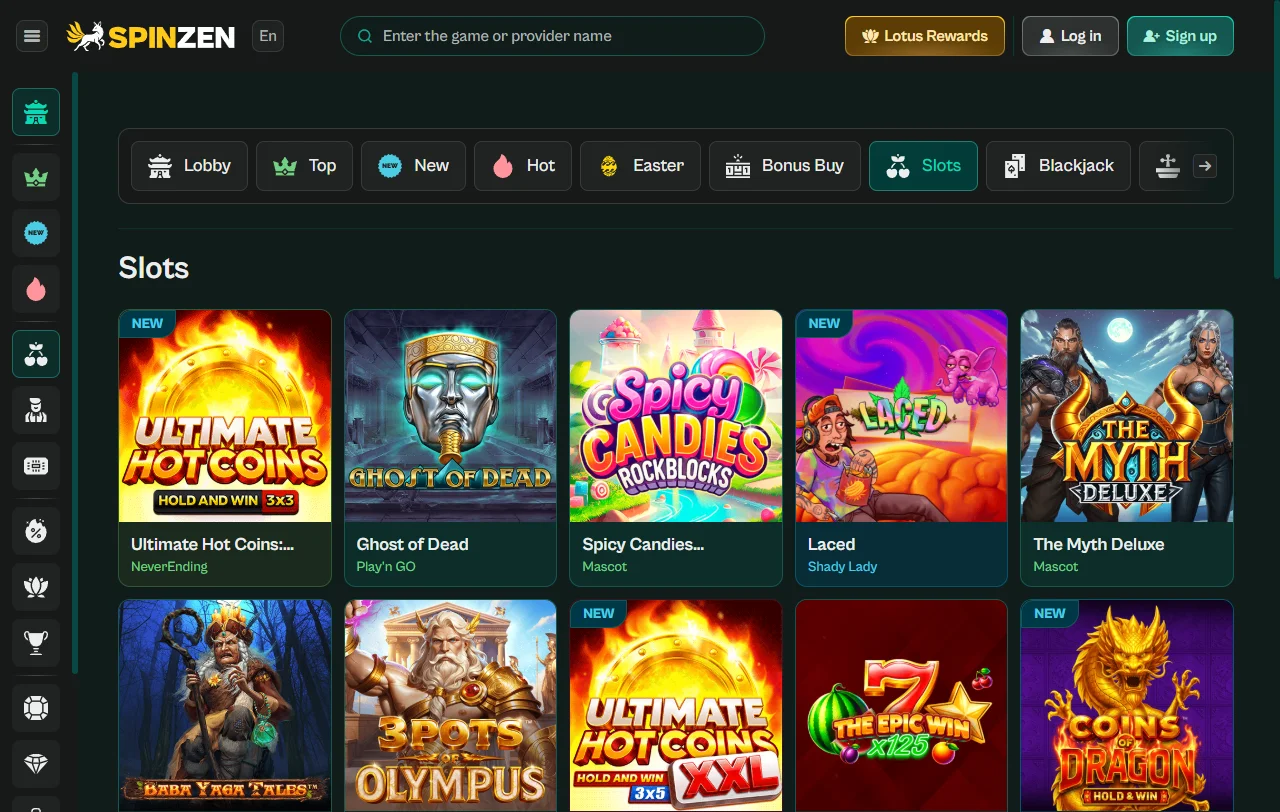 Promociones y bonos disponibles en Spinzen Casino España