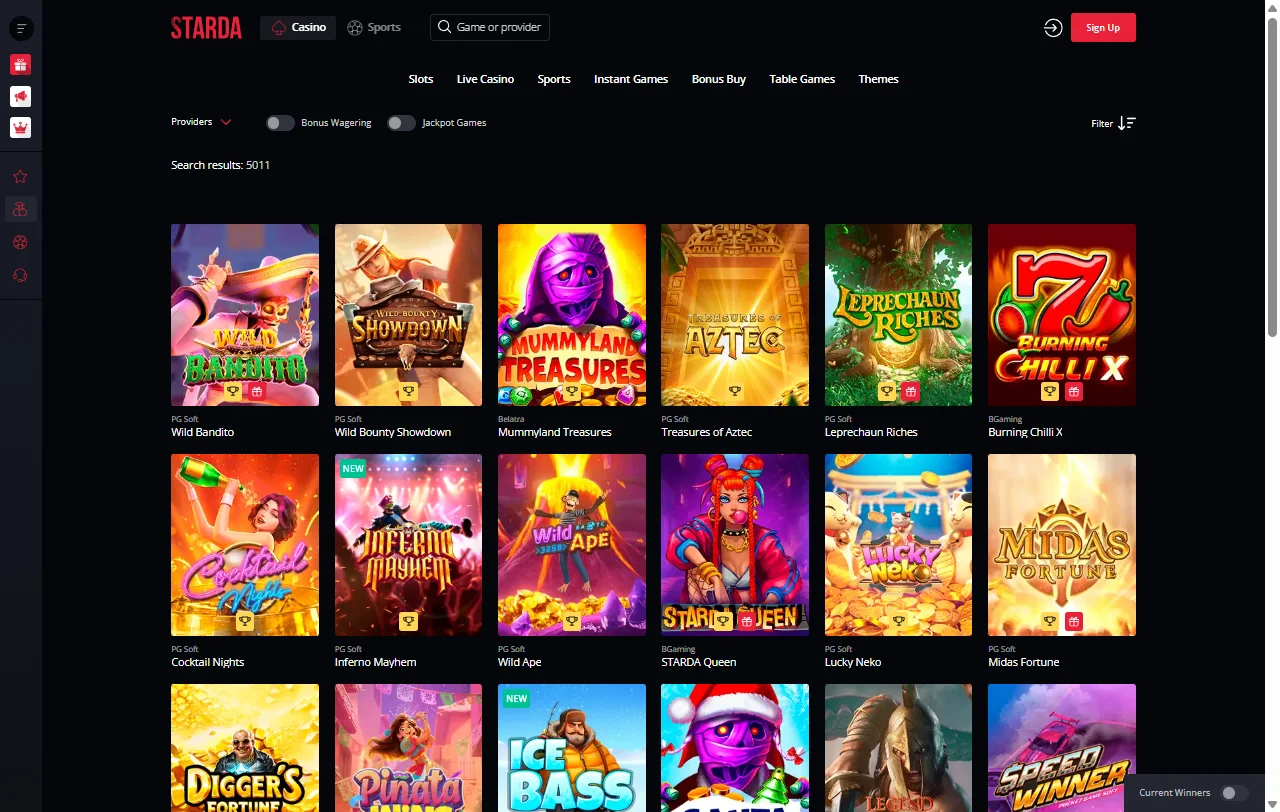 Starda Casino bono de bienvenida y promociones principales