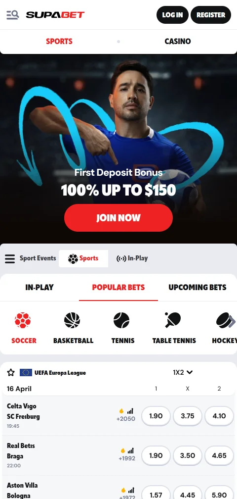 Métodos depósito retiro Supabet Casino España rápidos