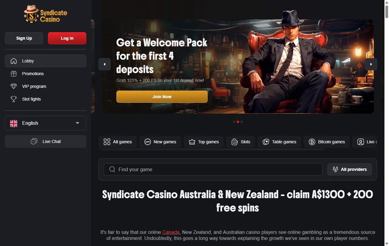 Syndicate Casino España análisis completo plataforma España
